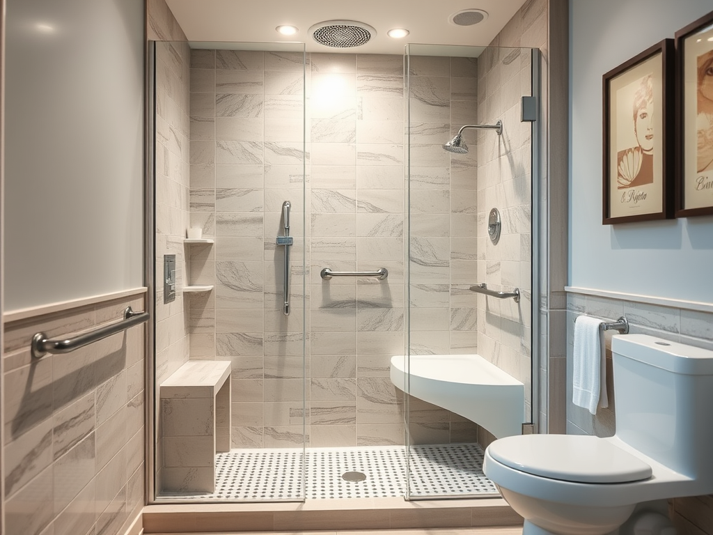 Safe and Stylish Shower Designs for Seniors