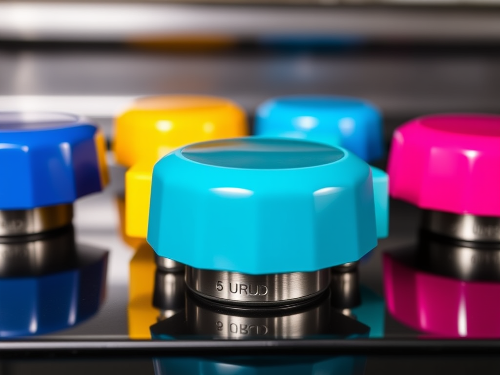 A person wrapped in a towel, standing in a modern bathroom, adjusting their towel while looking down at their feet on a bath mat.