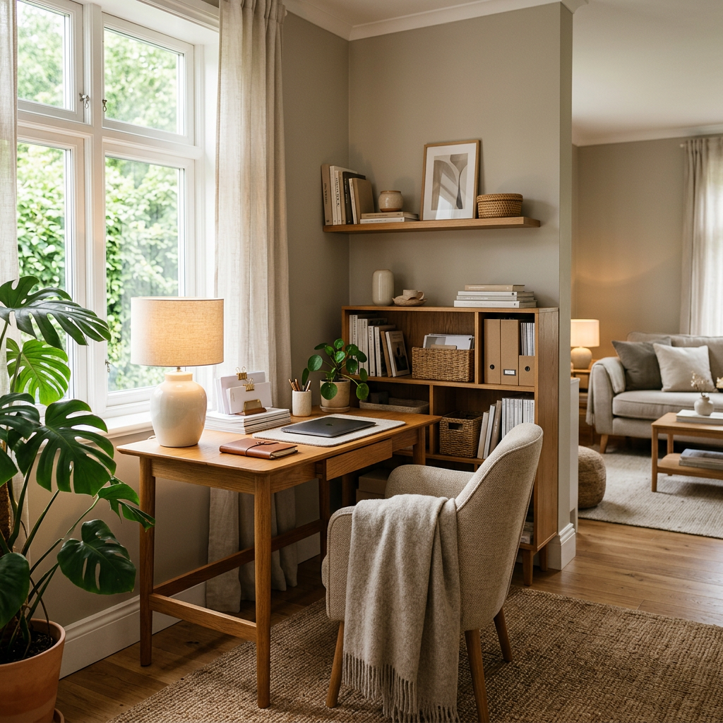 It’s Not Your Budget, It’s Your Space: 7 Living Room Office Ideas for Easier Money Management